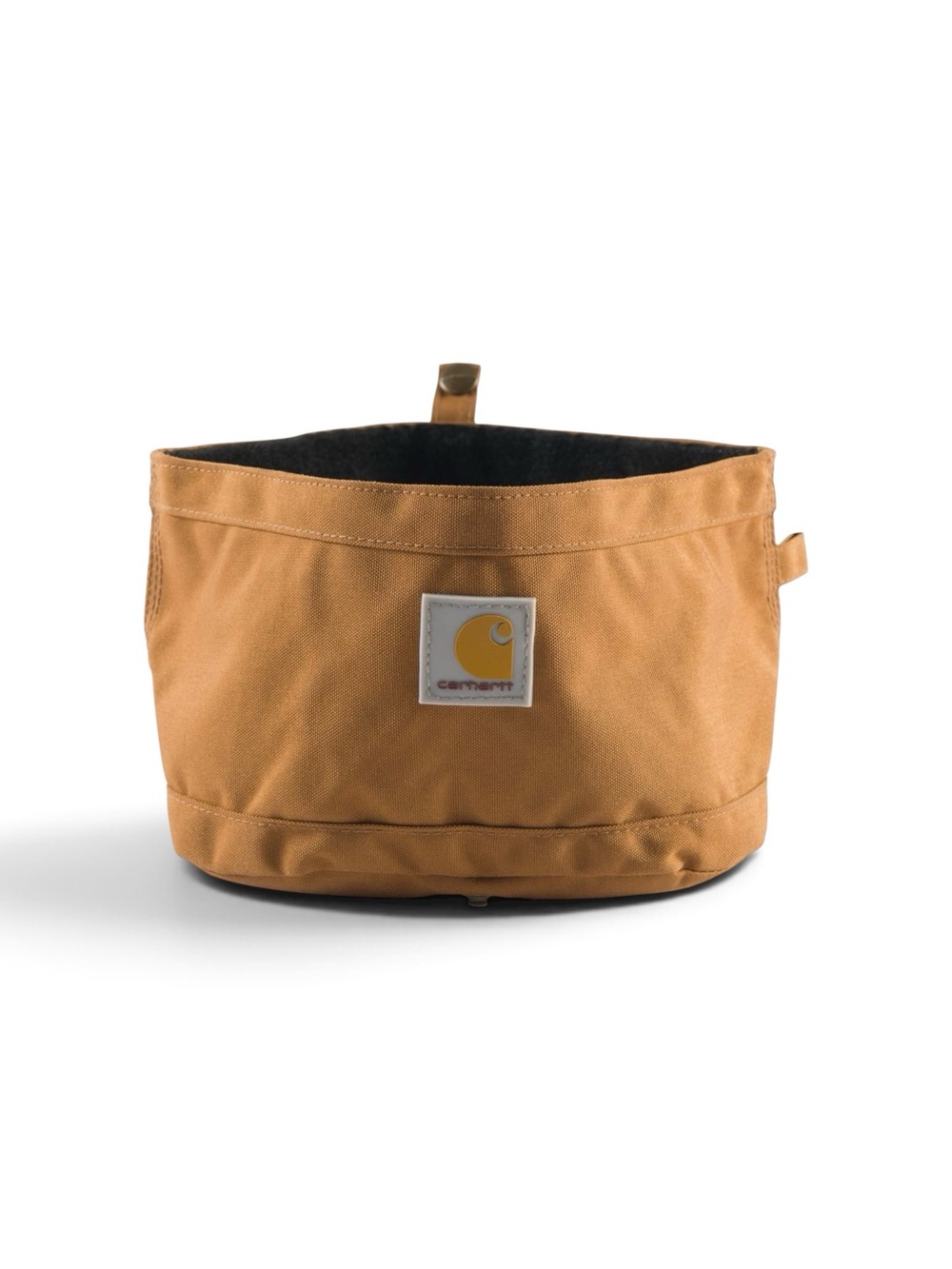 Carhartt Nylon Duck Travel Dog Bowl in classic Carhartt Brown